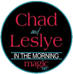 Chad & Leslye @ Magic 107.7 logo