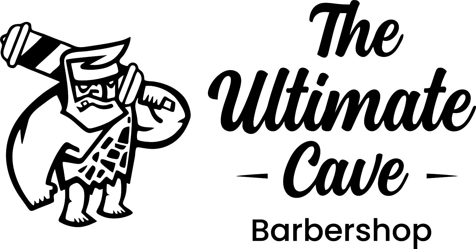 The Ultimate Cave Barbershop logo