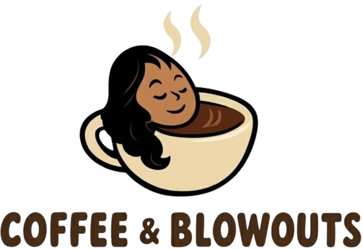 Coffee & Blowouts logo