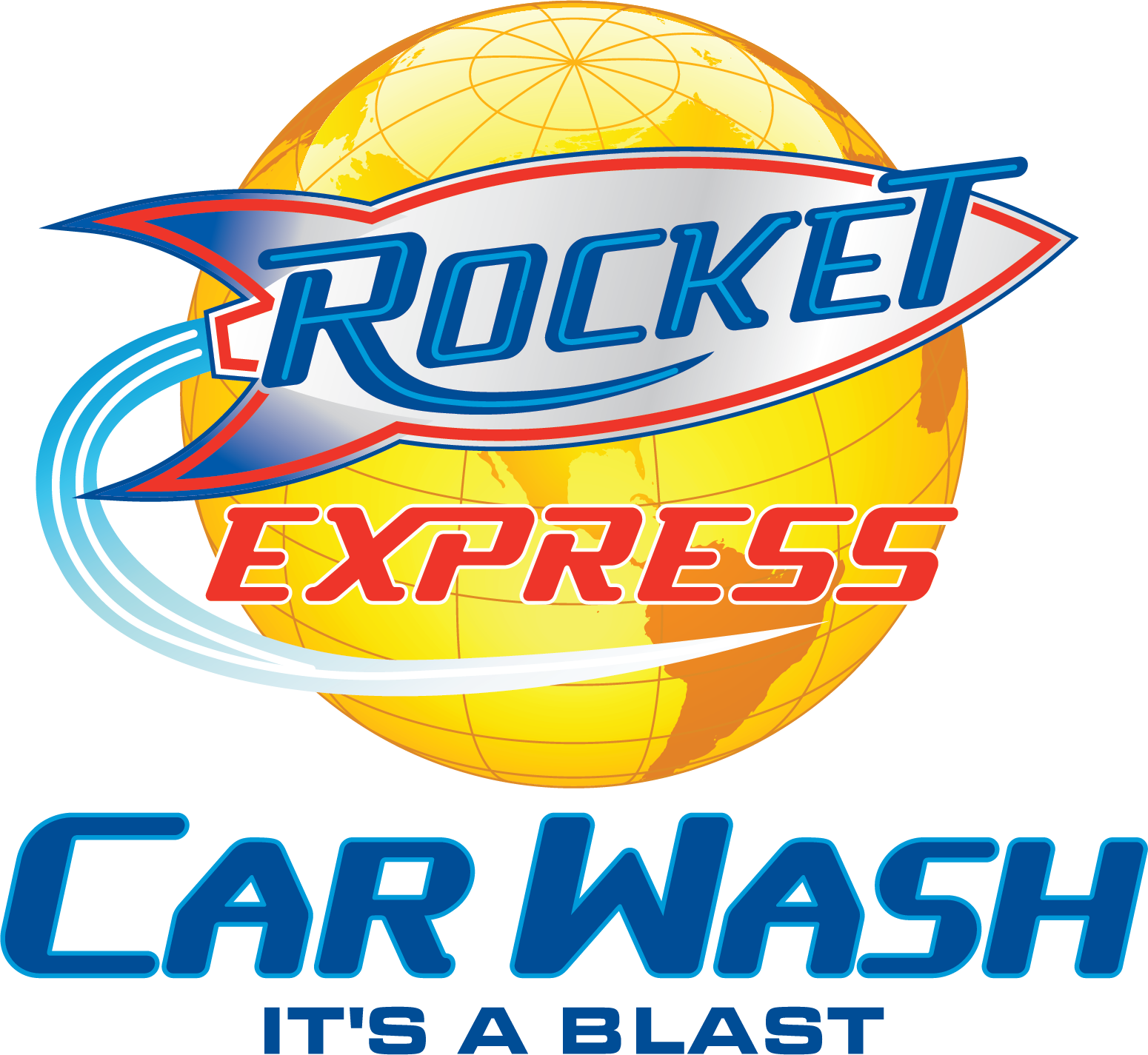Rocket Express Car Wash logo