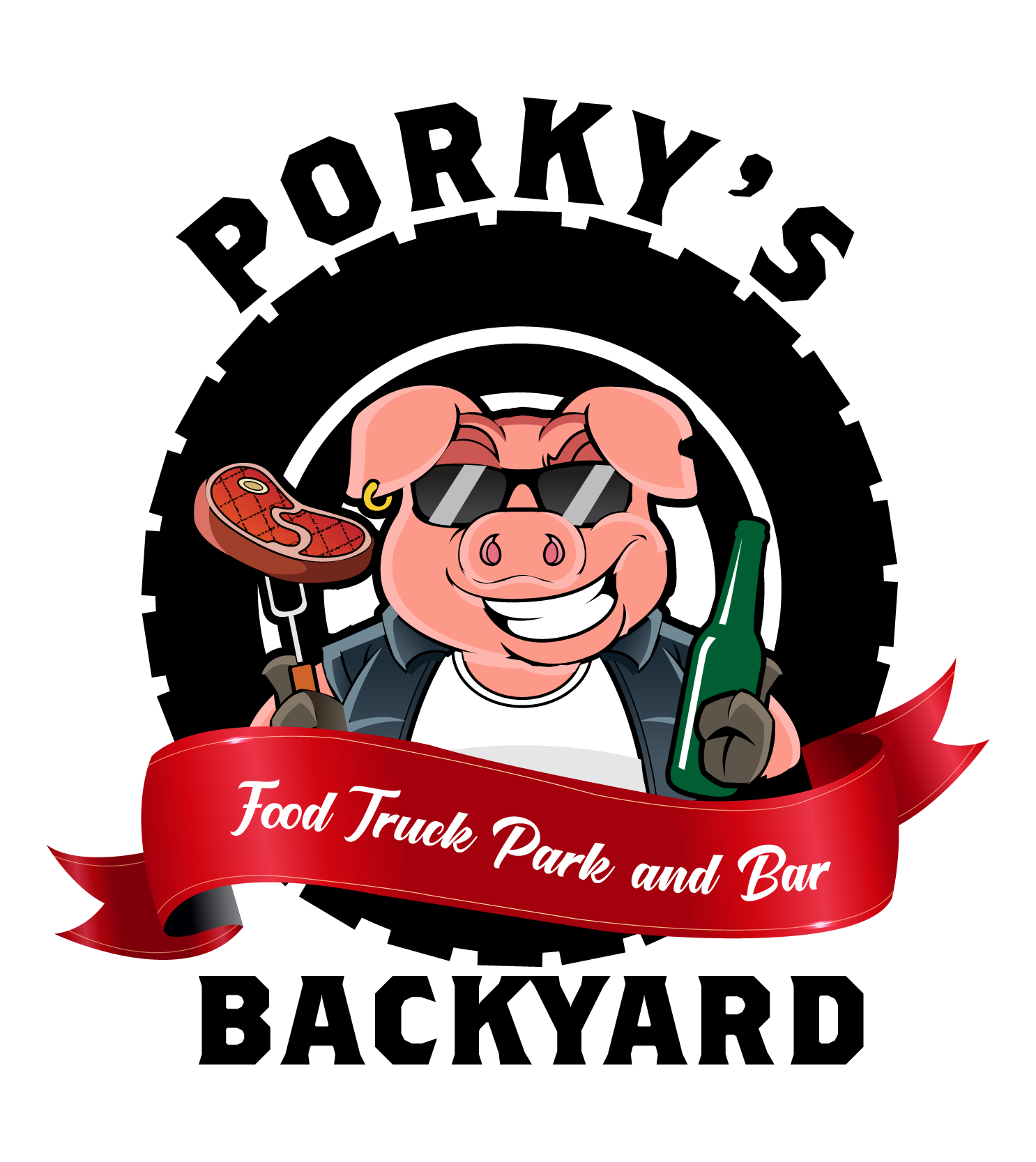 Porky's Backyard logo