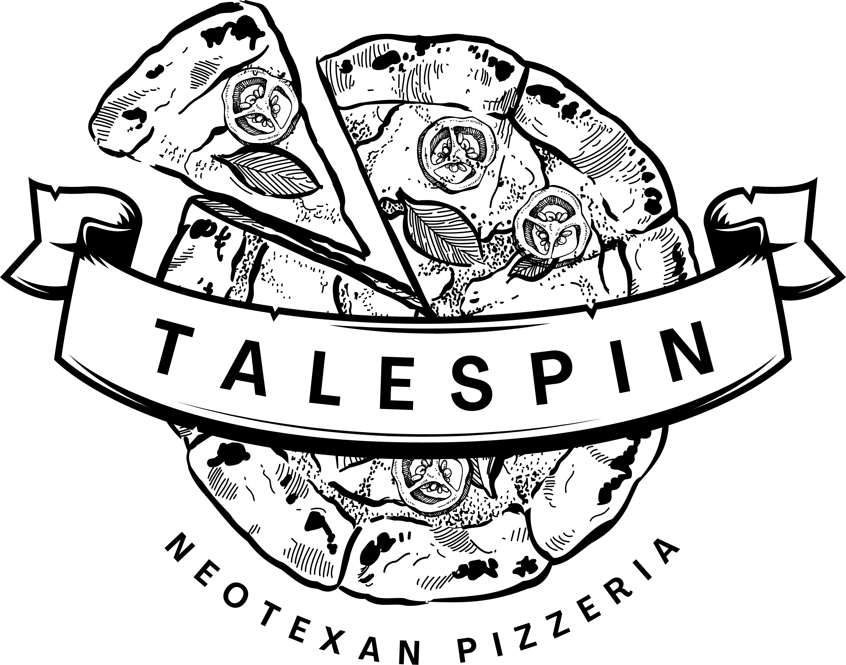 Talespin Pizza logo