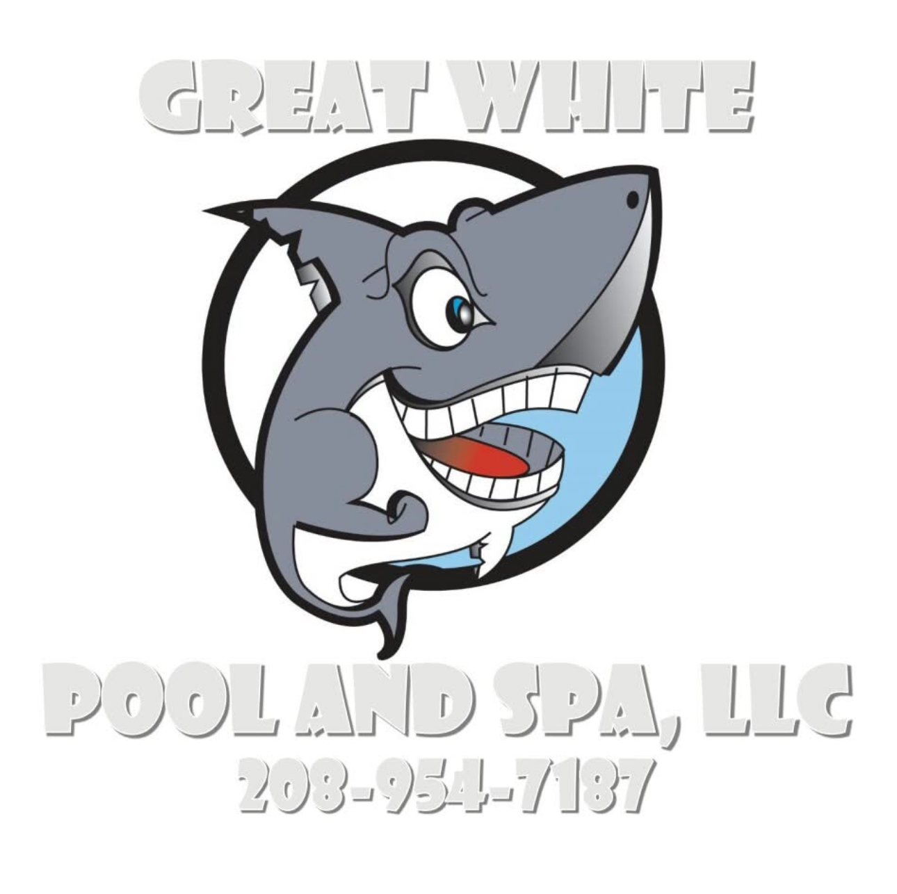 Great White Pool and Spa logo