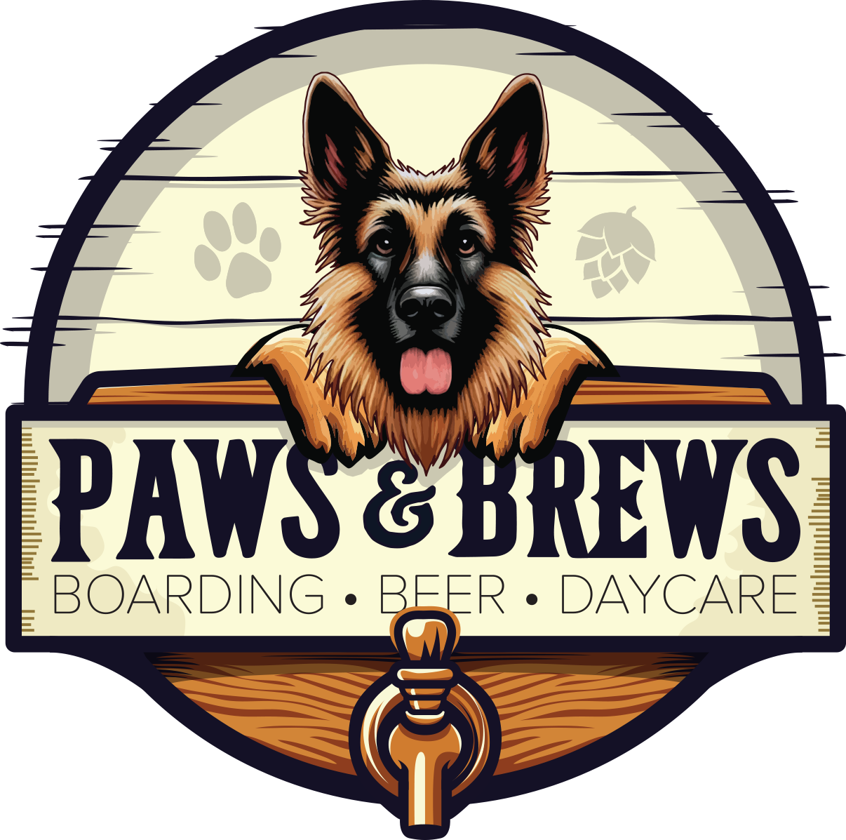 Paws N Brews logo