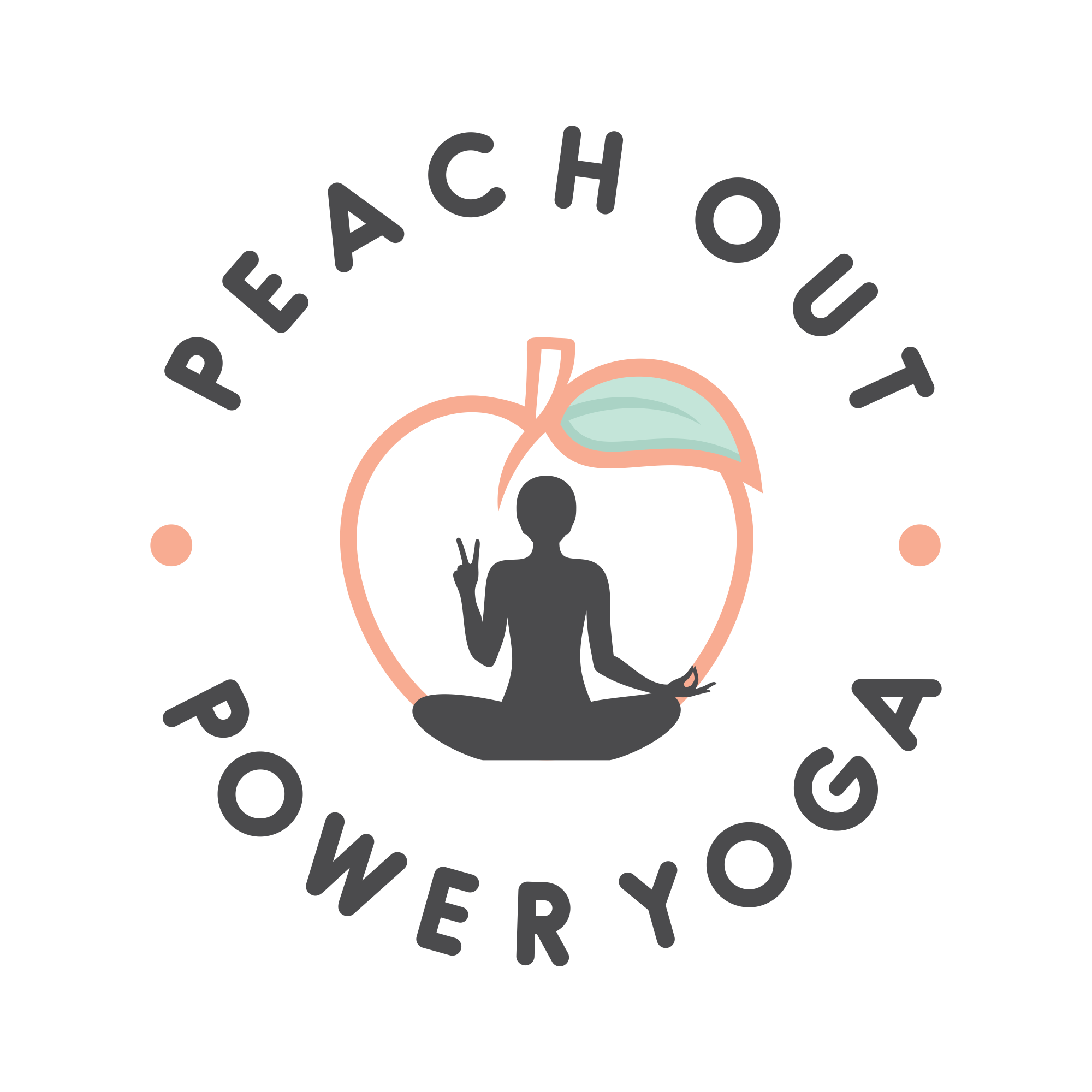 Peach Out Power Yoga logo