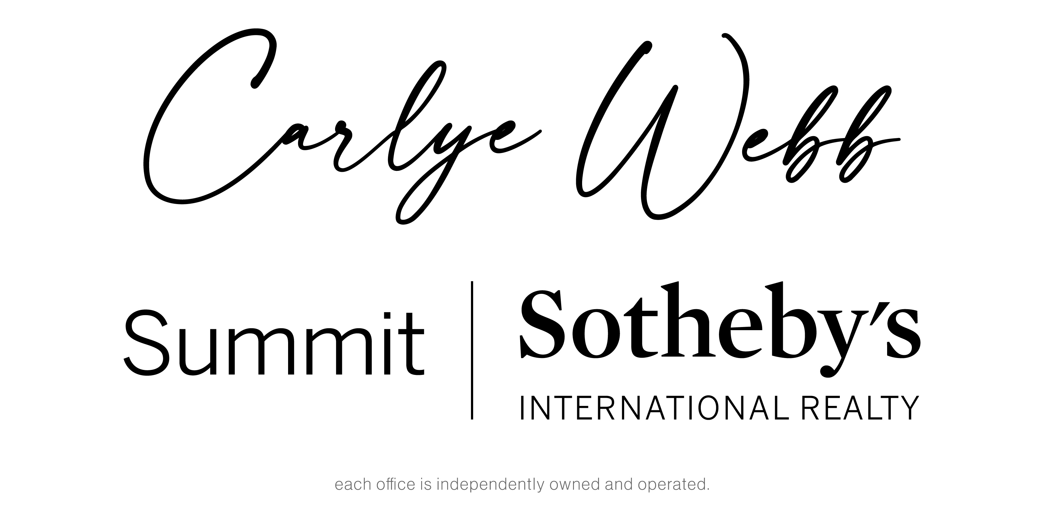 Carlye Webb @ Summit Sotheby's logo