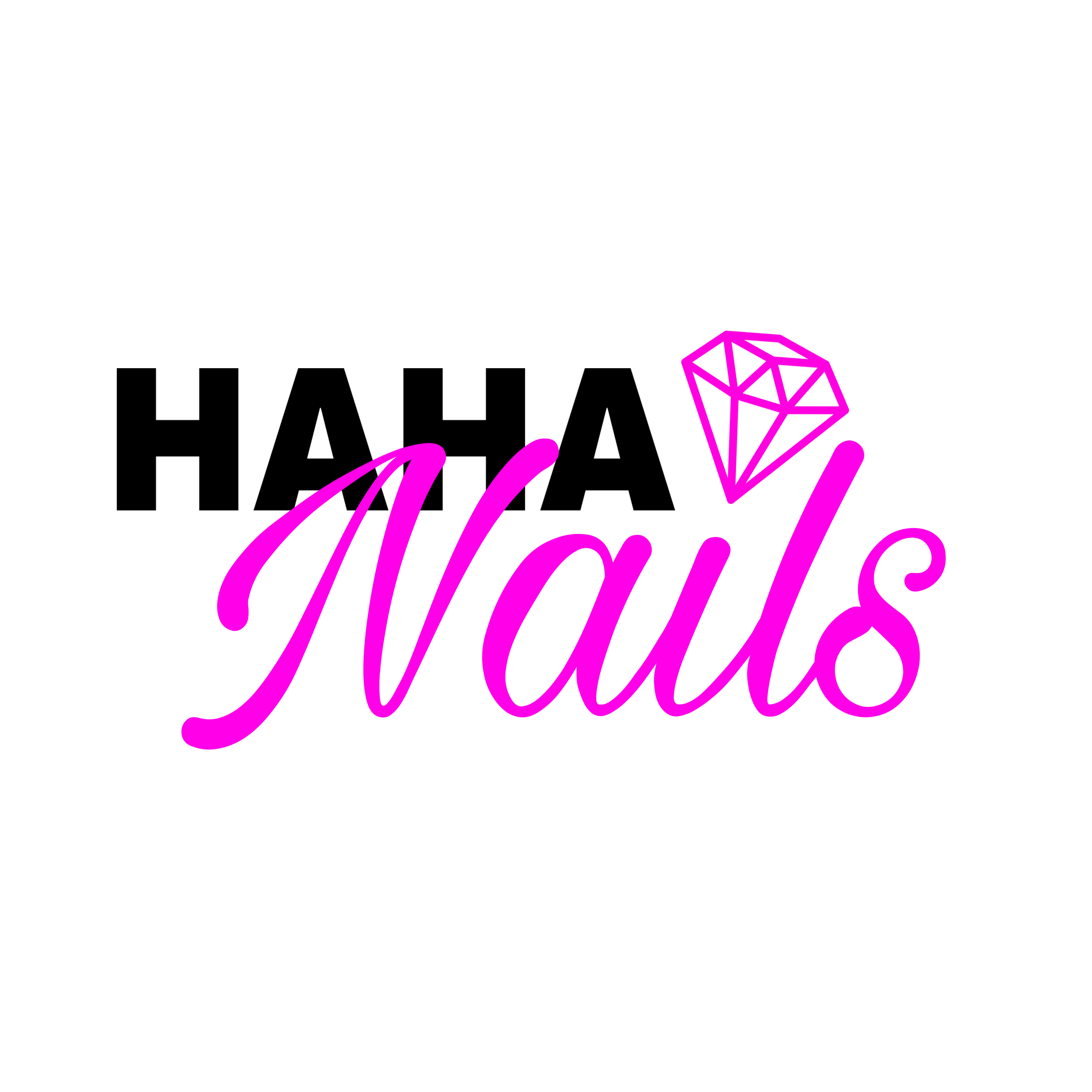 HaHa Nails logo