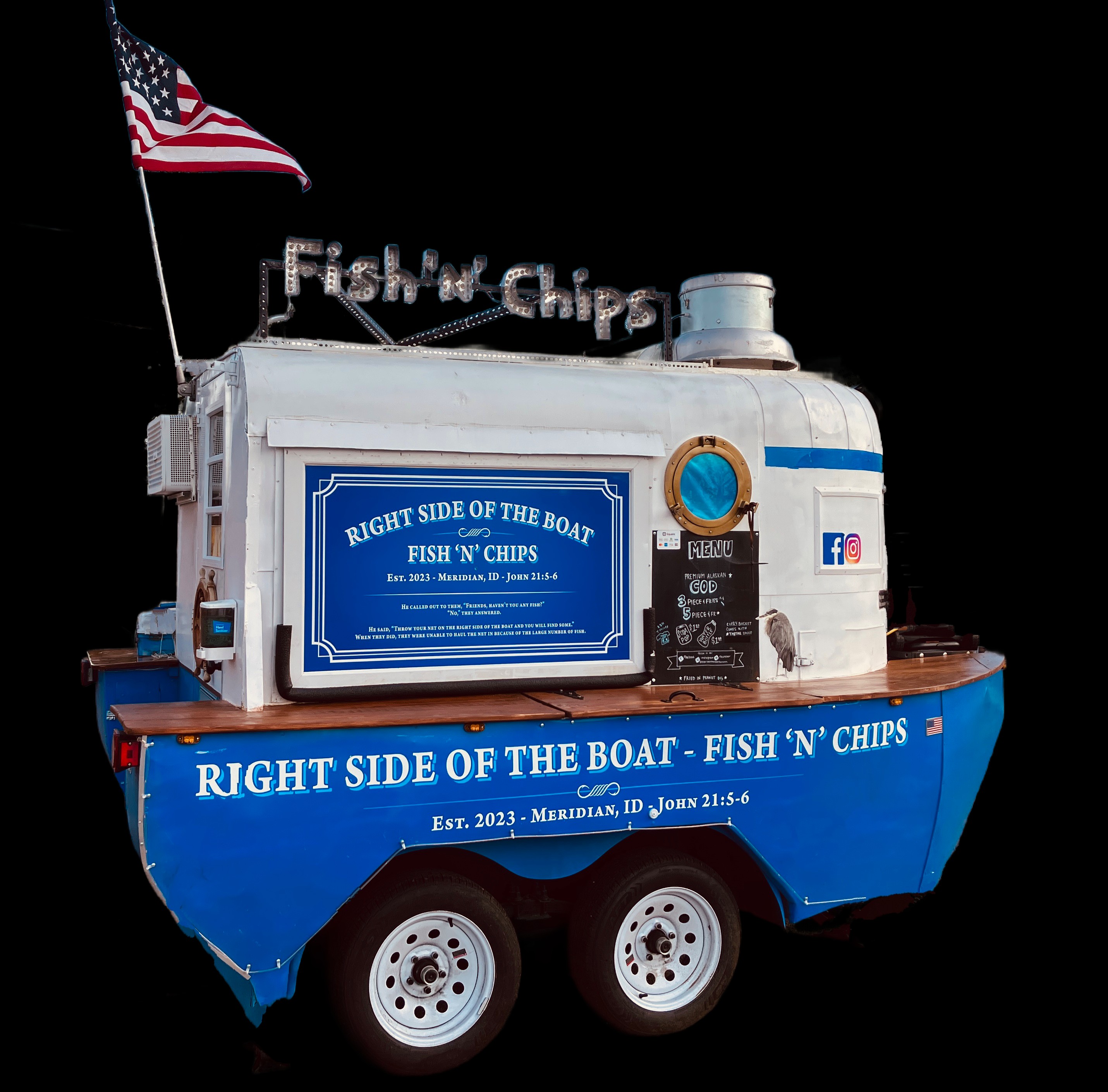 Right Side of the Boat Fish 'N' Chips logo