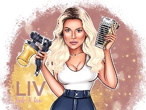 Liv Lash Tan logo