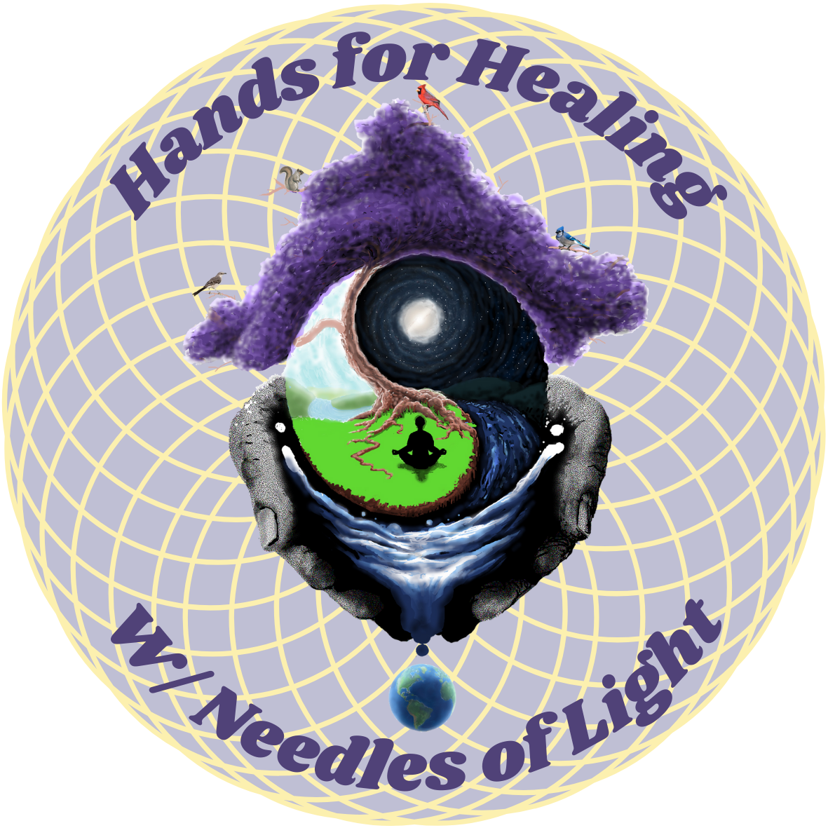 Hands for Healing with Needles of Light logo
