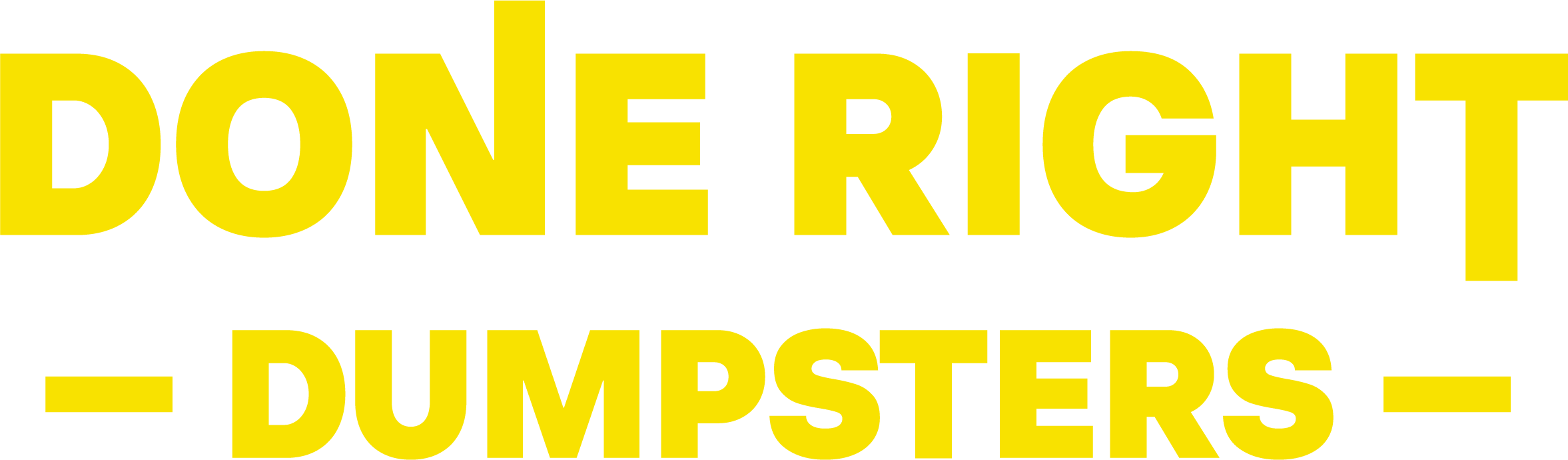 Done Right Dumpsters logo